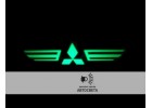 Проектор на бампер с логотипом Mitsubishi